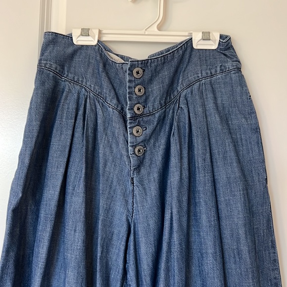 Anthropologie Pilcro Ultra High-Rise Cropped Wide-Leg Jeans - Picture 2 of 11